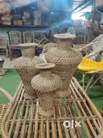Cane flower Planter Iron stool Natural mudha chair Lamp Shoe racks