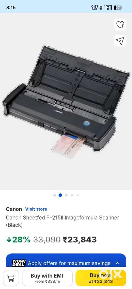 Canon scanor a3 size scanner brand new an used