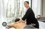 Receptionist young female cum massage therapist