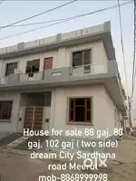 88 gaj,(two side) dream city Sardhana road Meerut