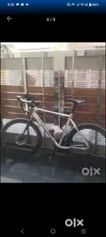 Road bike montra silver and black color