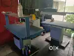 Vaccum ironing table, 2 iron box 2, gas iron box1