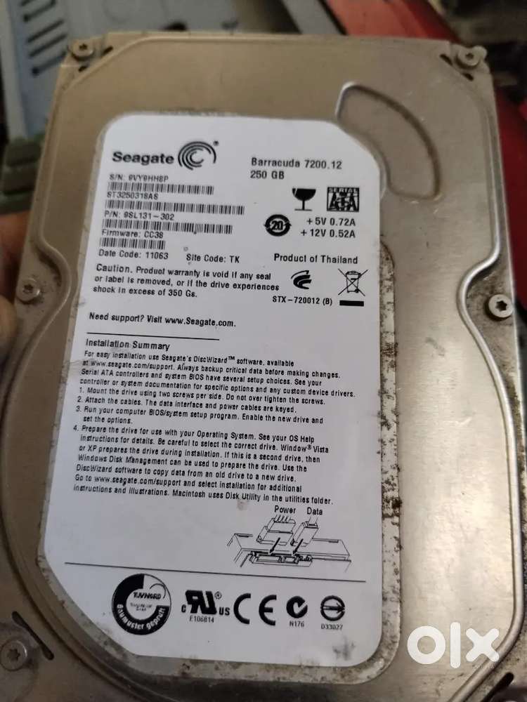 Computer SSD 250gb and 2gb ram