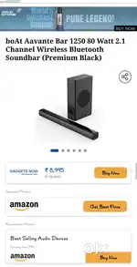 boat soundbar avante bar 1250 with book peace brand new condition