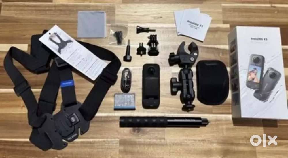 Used item New Insta360 X3 + Motorcycle Mount Camera.