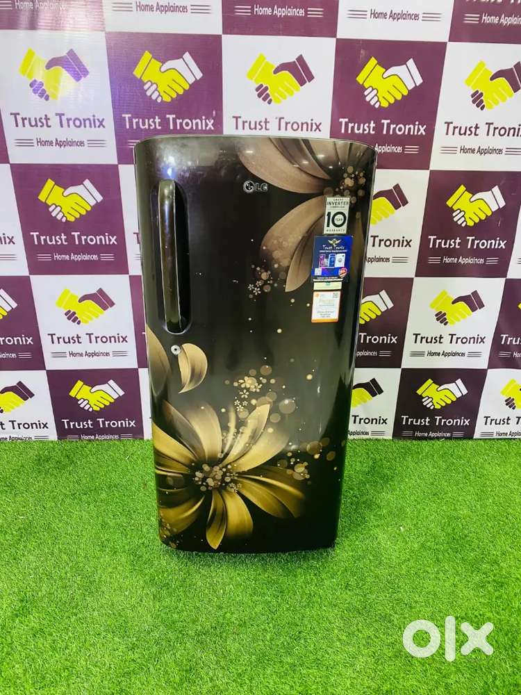 Lg inverter brown colour single door fridge working in good condition