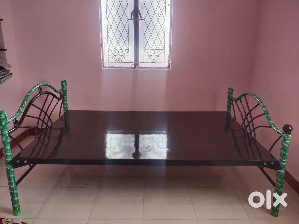 Double steel cot - Almost new