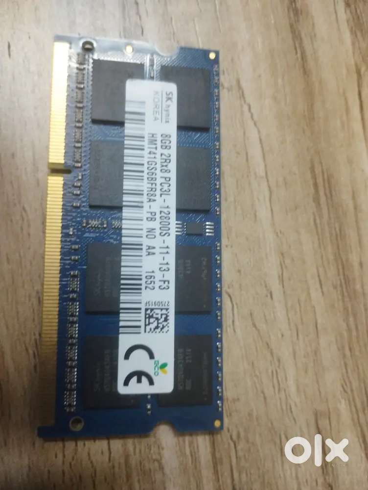 8GB DDR3L Laptop RAM – New Condition – 1600MHz