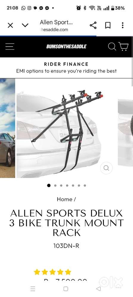 Car cycle rack( 2 slot)