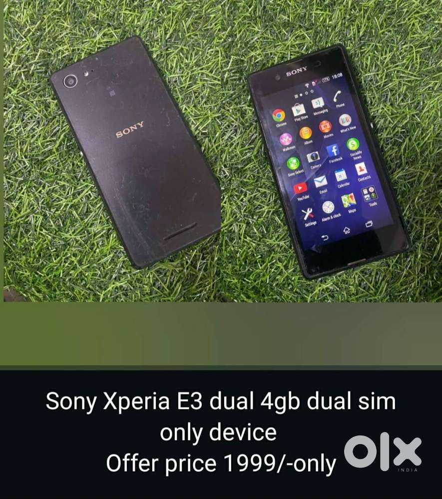 Sony Xperia E3 dual 4gb dual sim only device