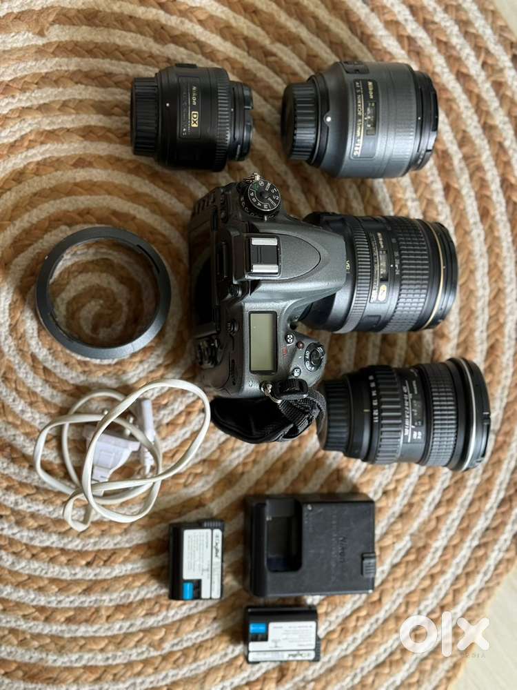 Nikon D750 DSLR Kit  4 Lenses + Charger + Bag  Good Condition