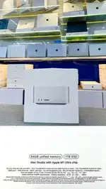 Mac studio m1 ultra 64gb ram 1tb ssd brand new super offer