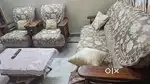 3+2 teakwood sofa