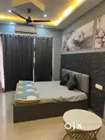 family/girls  fully furnished 2 BHK modular kitchen bath sector 44 chd