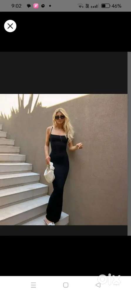 Black maxi dress full