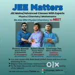 JEE/ NEET Classes with IITians (Physics, Chemistry, Matematics tutor)