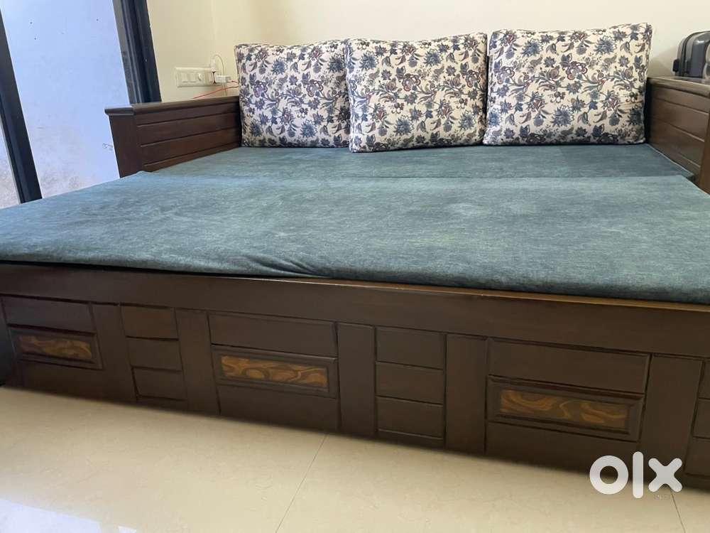 Sofa cum bed wooden