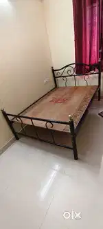 Double bed cot with mattress