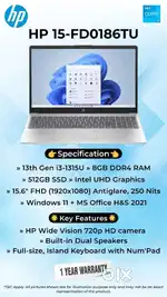 Hp laptops i3 , i5 & i7