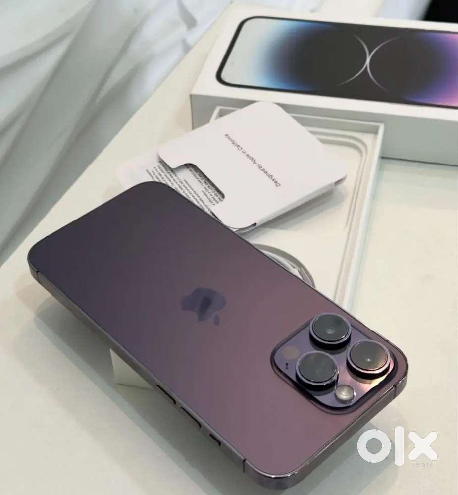 APPLE IPHONE 14PROMAX BOX PACK PURPLE & GOLD COLORS AVAILABLE
