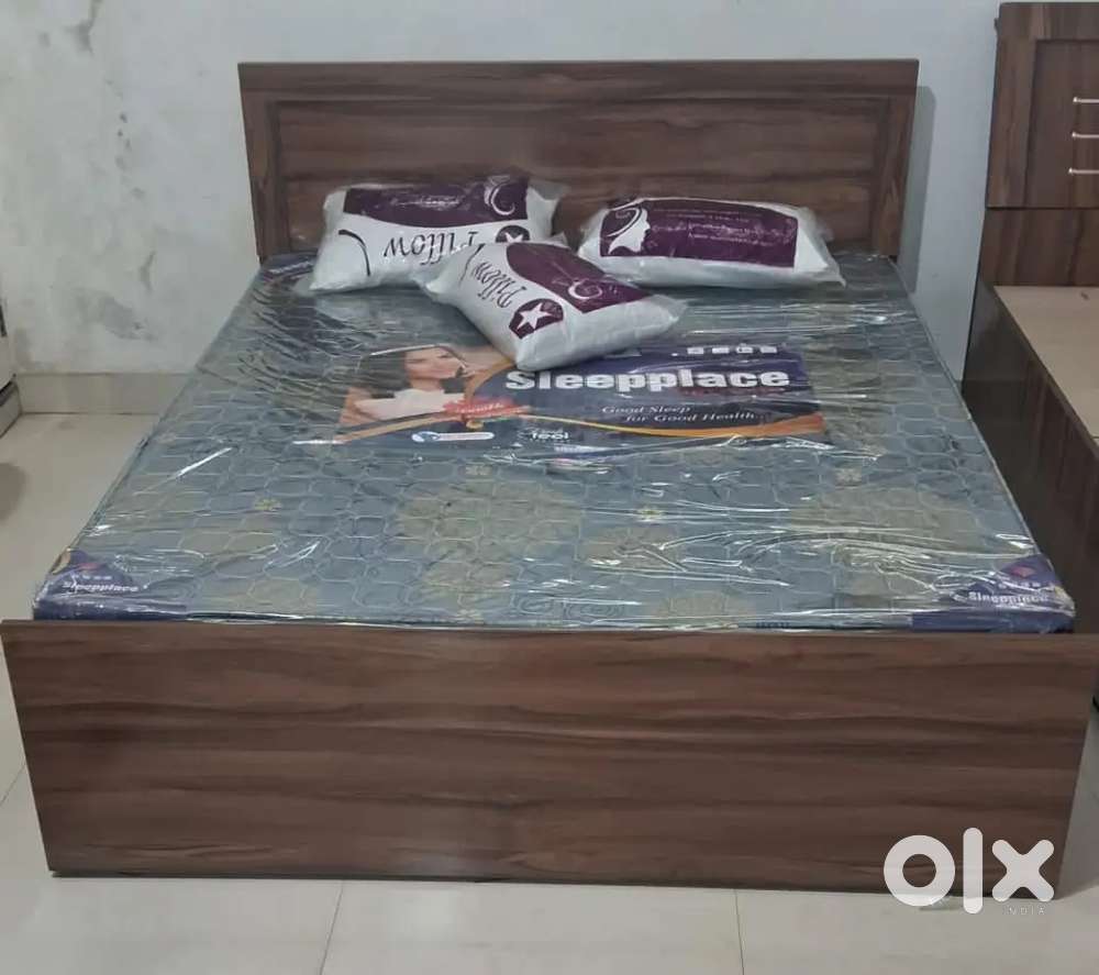 Storage Double Bed With mattress and 2 pillow at Just @7999