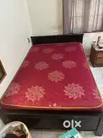 Wooden bed for sale with mattress