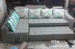 New brand L shape sofa cum bed best quality with storage facility