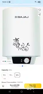 Geyser  25 ltr