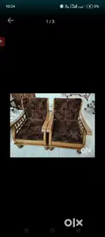 wooden sofa