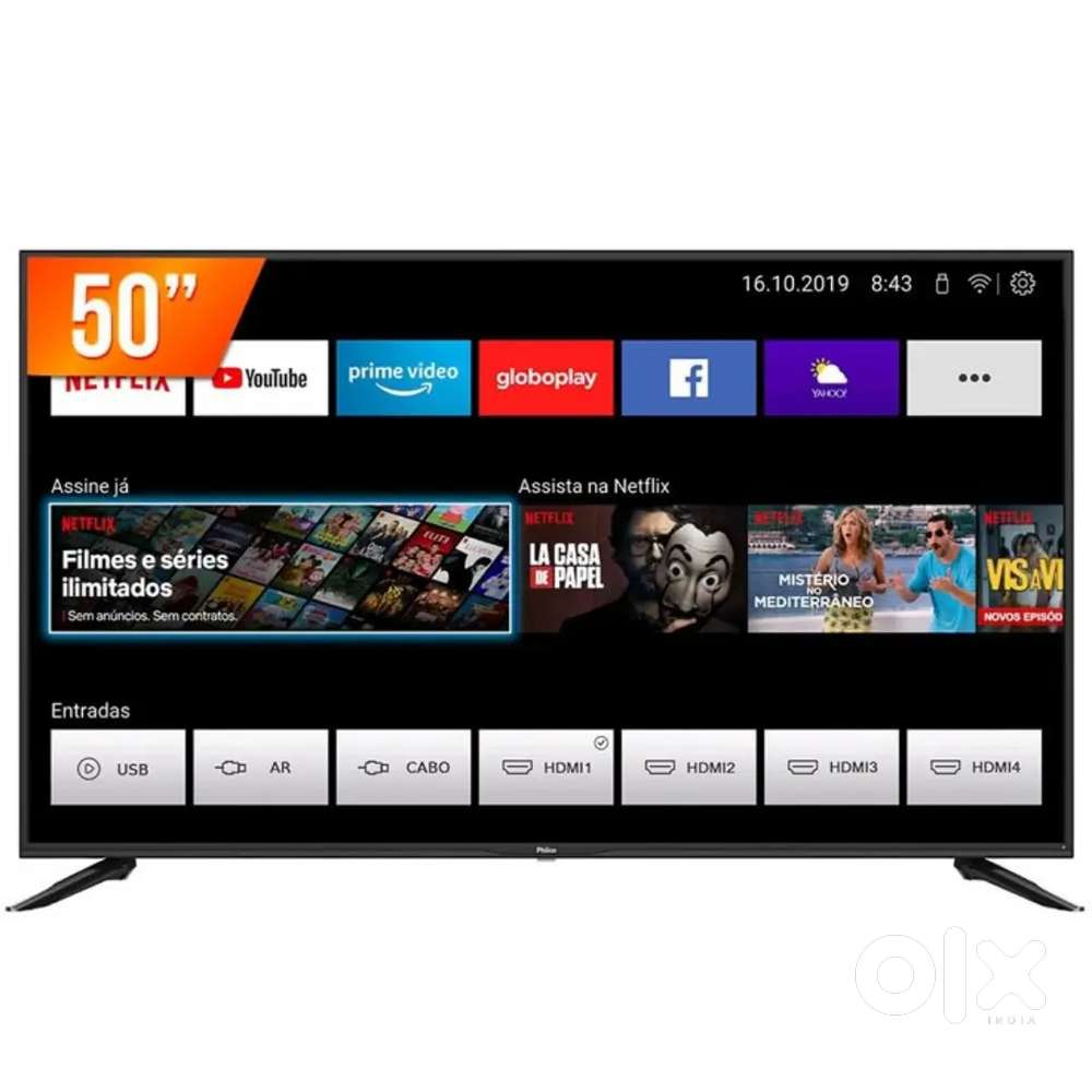 50 INCHES ANDROID SMART LED TV WITH WARRANTY