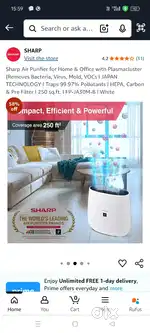 Air purifier works 24/7