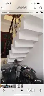 Individual house with 3 Washroom 2 bedroom  one office fully furnished