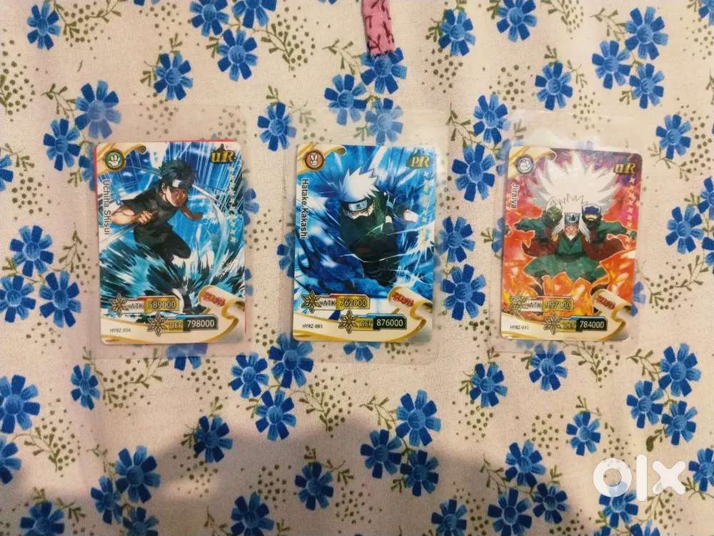 Naruto cards pack of three