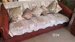 5seater teak wood sofa