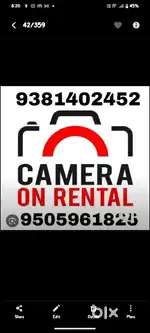 Camera for rent