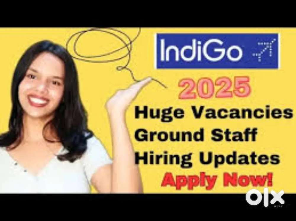 Urgent requirements for ground staff job in fresher candidate