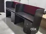2 seater workstation with pedestal