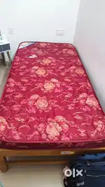 Single bed with mattress