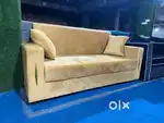 3 seater sofa with golden outline Available in Starf Furniture