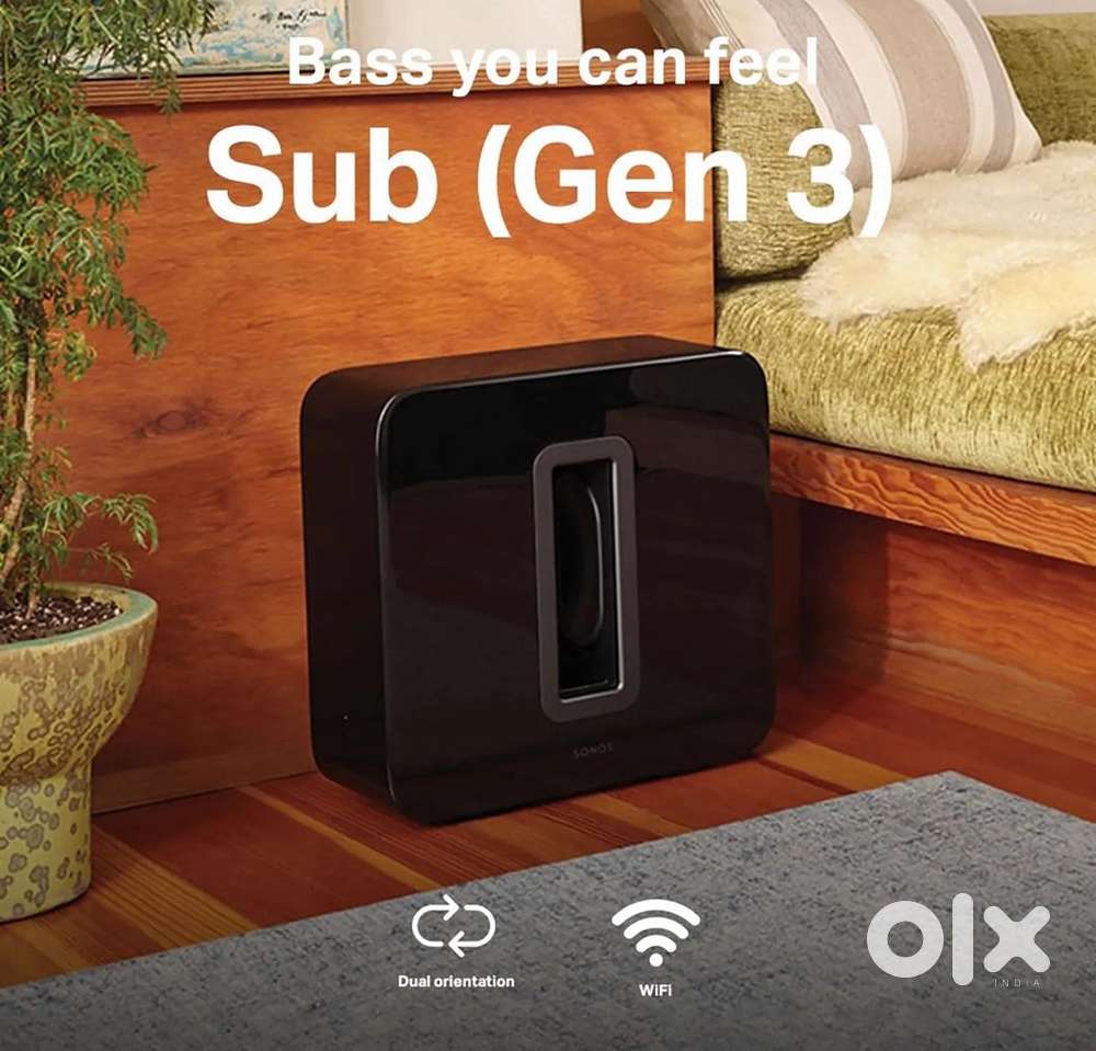 SONOS Sub (Gen 3) Smart Wi-Fi sub-woofer (Zero Distortion, Black)