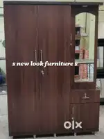 WOODEN WARDROF NEW LOOK MODEL ALL TYPE ..Bajaj finance available