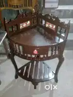 Corner table antique teak wood