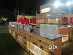 Party table total 40 wooden light
