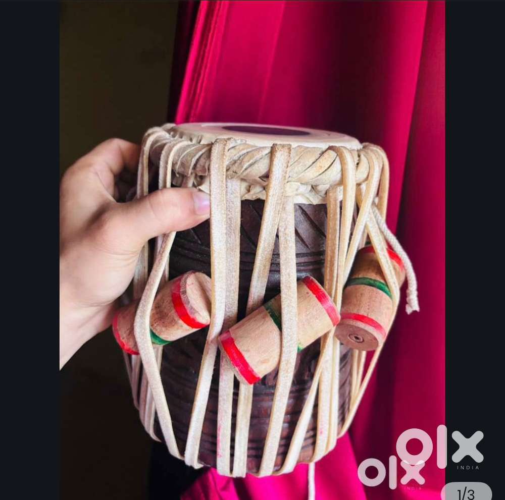  For Sale: Tabla Daayan (Right Drum) – G# Kalaai 4  sesame wood red