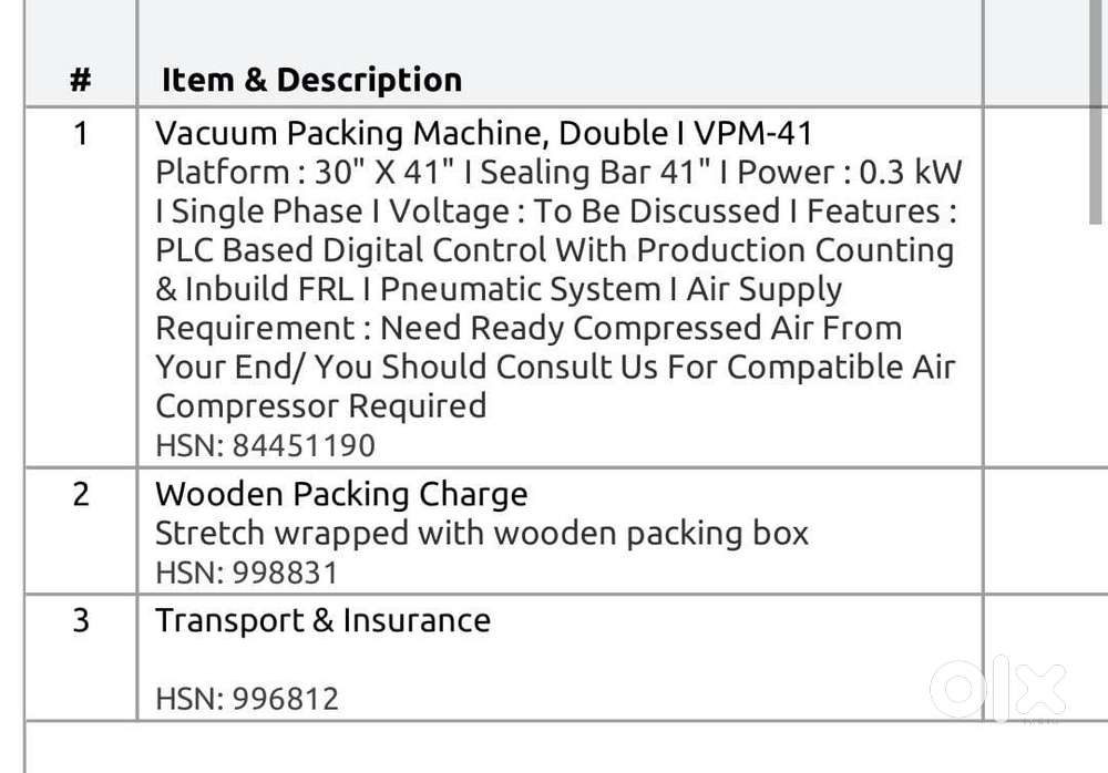 For Sale: Pillow Filling Machine & Vacuum Packing Machine – 9 Months O