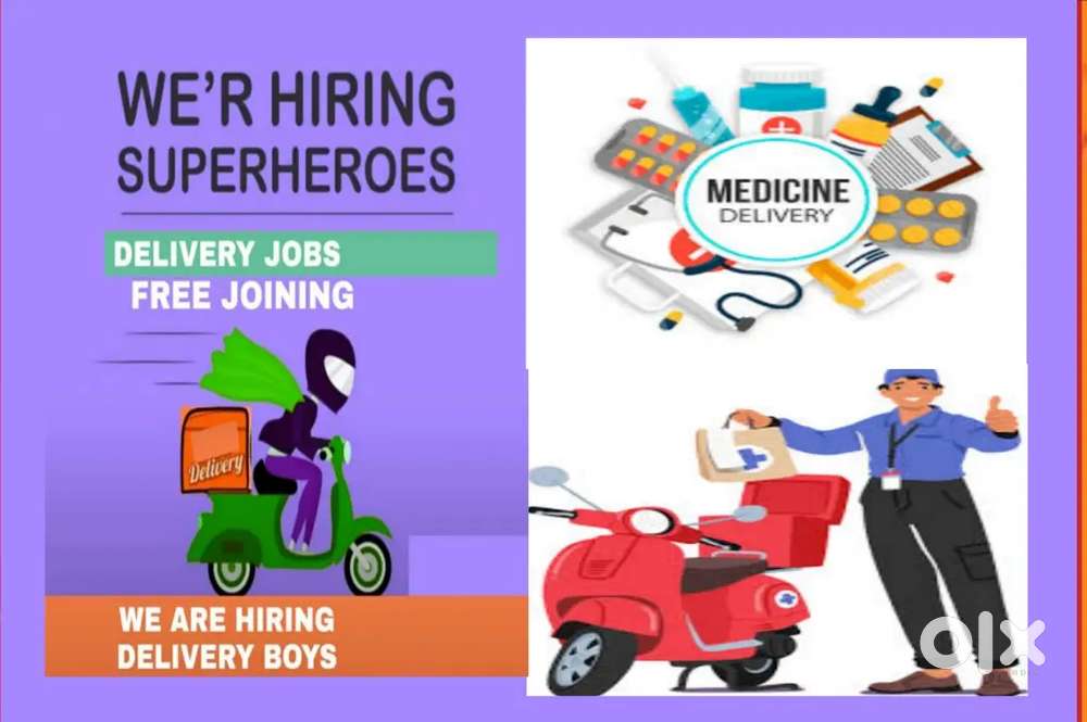 MEDICINE DELIVERY JOBS FREE JOINING 6000 RS JOINING BONUS