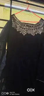 Maxi dress with heavy work and lehenga choli with full heavy chunni