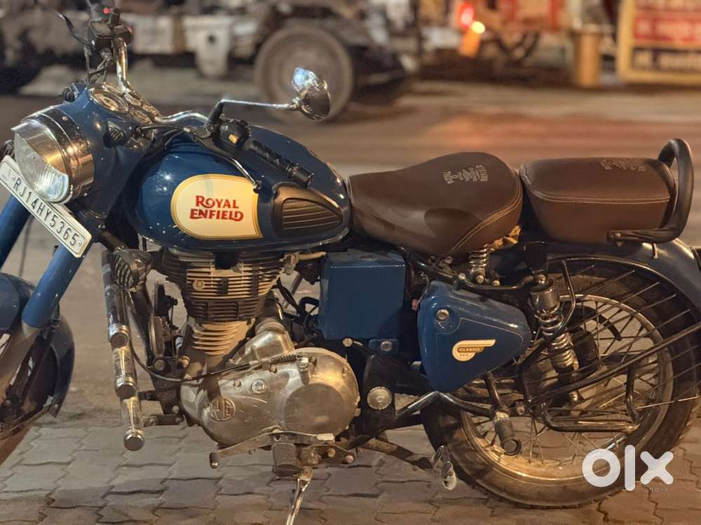 Royal Enfield classic 350 lagoon blue bs3