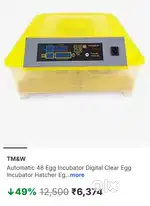 Automatic 48 Egg Incubator Digital Clear Egg Incubator