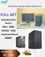 desktop-8gb ram-computer]cpu*HDD 500gb#desktop-warranty/i5/graphic-ssd